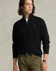 Pull demi-zip Ralph Lauren noir - Georgespaul