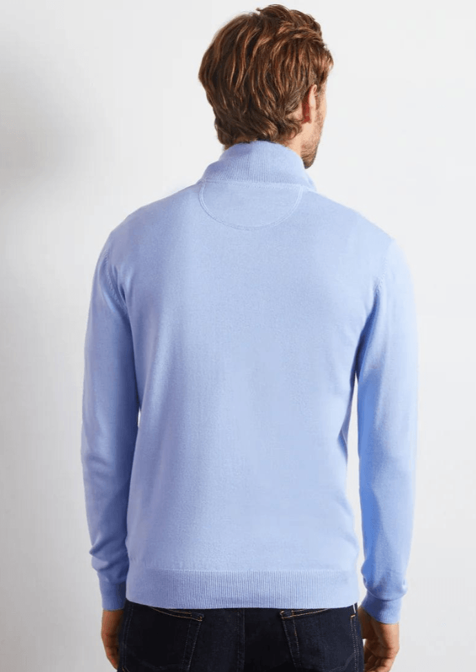 Pull demi-zip Eden Park bleu - Georgespaul