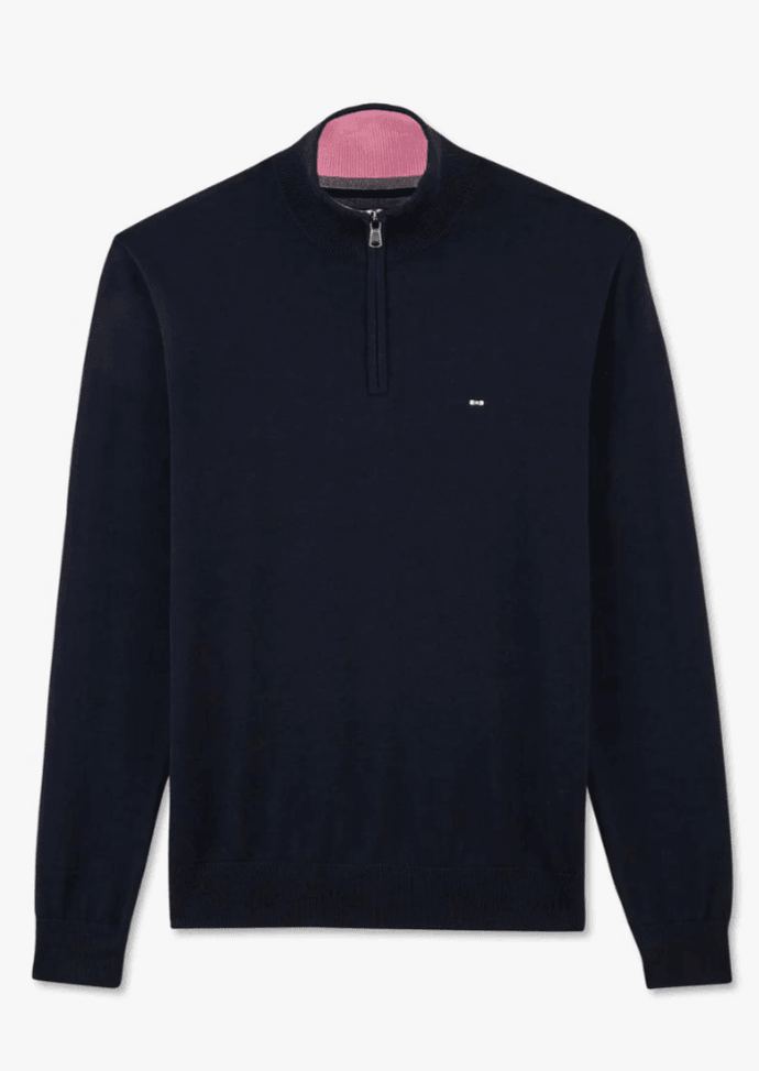 Pull demi-zip Eden Park marine - Georgespaul