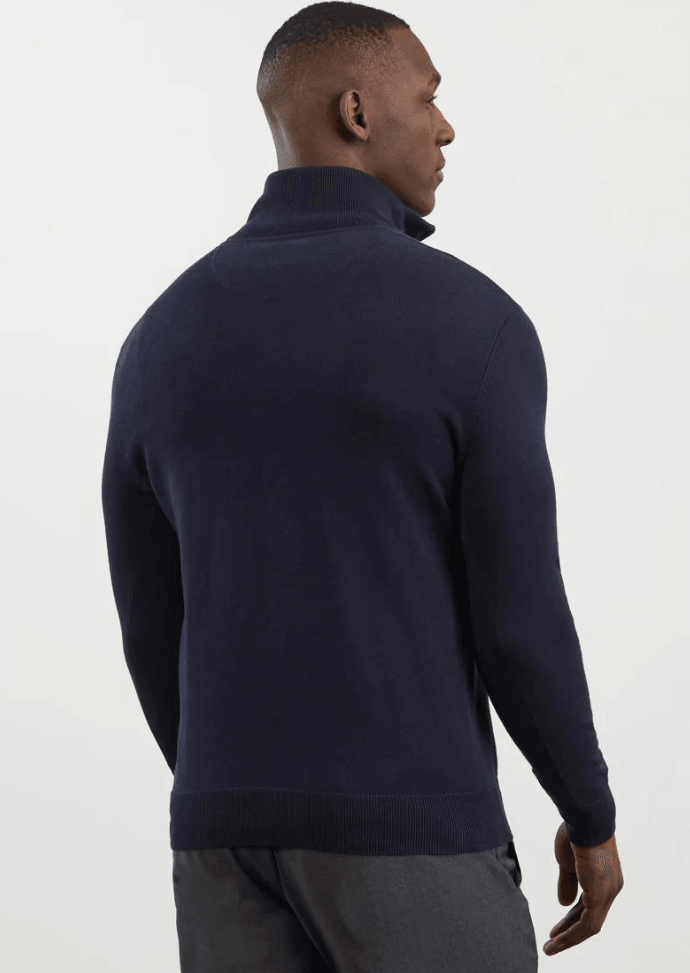 Pull demi-zip Eden Park marine - Georgespaul