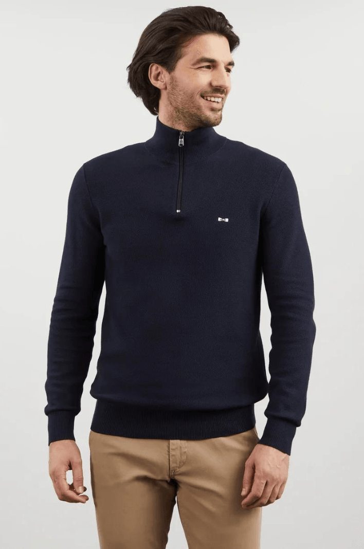 Pull demi zip Eden Park marine - Georgespaul