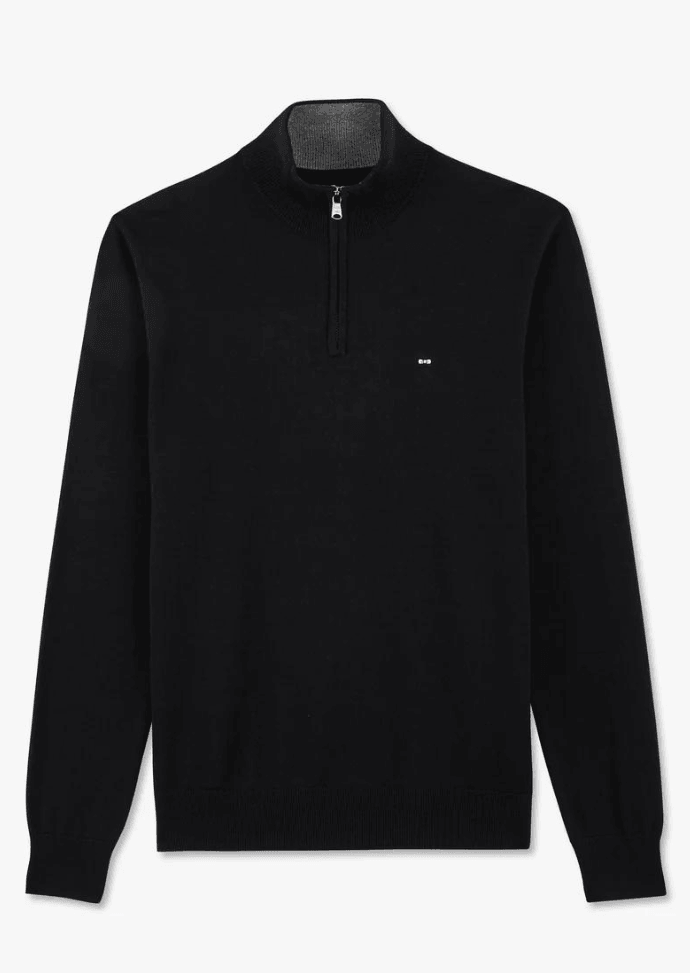 Pull demi-zip Eden Park noir - Georgespaul