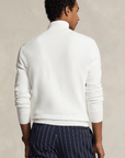 Pull demi zip Ralph Lauren blanc - Georgespaul