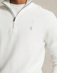 Pull demi zip Ralph Lauren blanc - Georgespaul