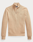 Pull demi zip Ralph Lauren marron - Georgespaul