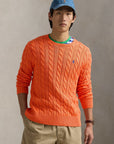 Pull torsadé Ralph Lauren orange | Georgespaul    