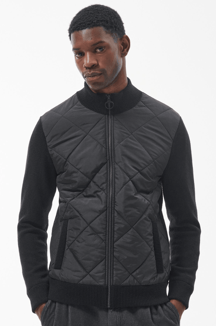 Pull zippé Barbour noir - Georgespaul