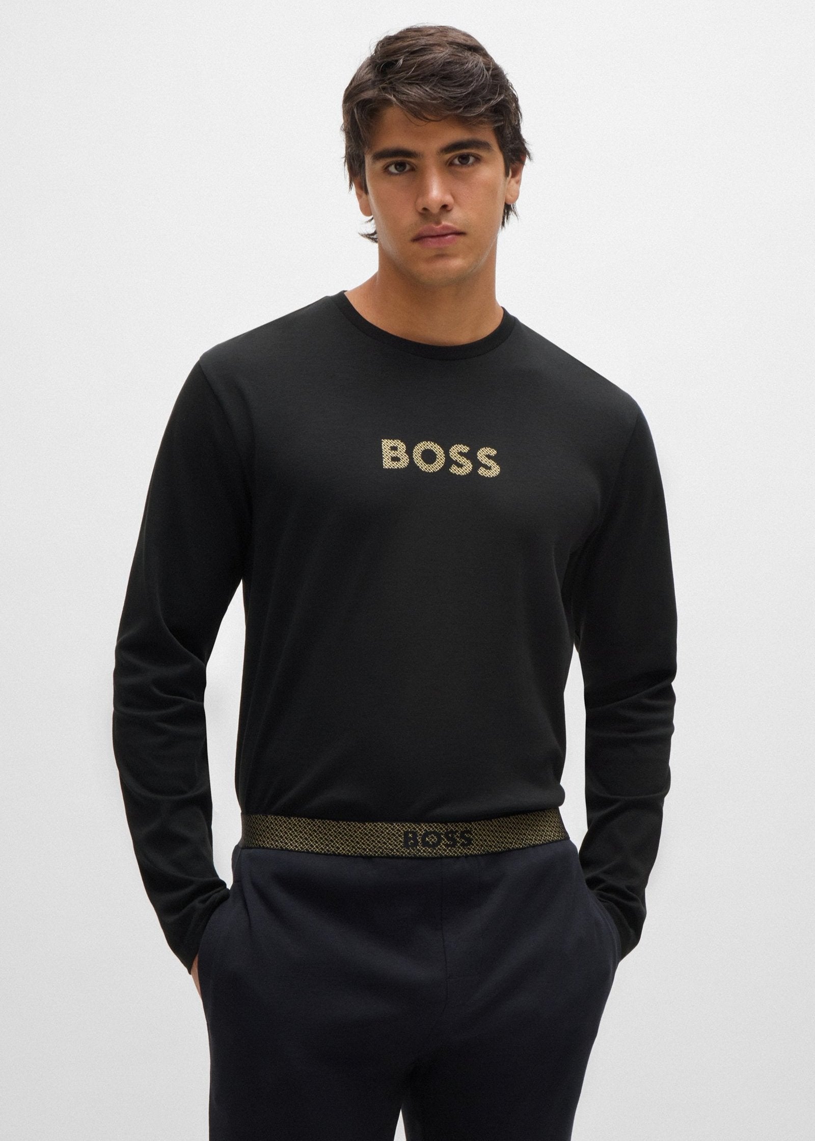 Pyjama BOSS noir homme | Georgespaul             