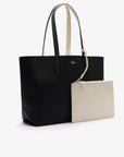 Sac cabas réversible Lacoste noir femme | Georgespaul 