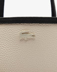 Sac cabas réversible Lacoste noir femme | Georgespaul 