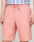 Short Tommy Hilfiger rose en lin - Georgespaul