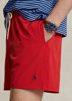 Charger l&#39;image dans la galerie, Short de bain pour homme Ralph Lauren rouge en polyester recyclé | Georgespaul
