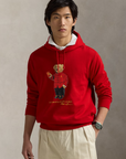 Sweat à capuche Polo Bear Ralph Lauren rouge pour homme | Georgespaul