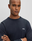 Sweat BOSS marine en coton bio - Georgespaul