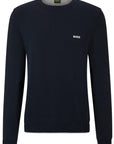 Sweat BOSS marine en coton bio - Georgespaul