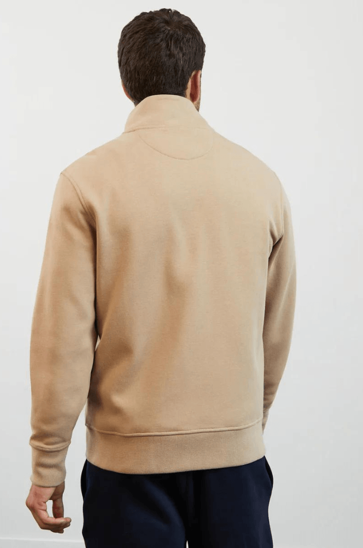 Sweat zippé col montant Eden Park beige - Georgespaul