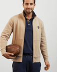 Sweat zippé col montant Eden Park beige - Georgespaul