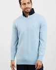 Pull Eden Park bleu en laine - Georgespaul