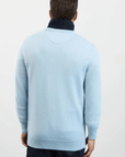 Pull Eden Park bleu en laine - Georgespaul