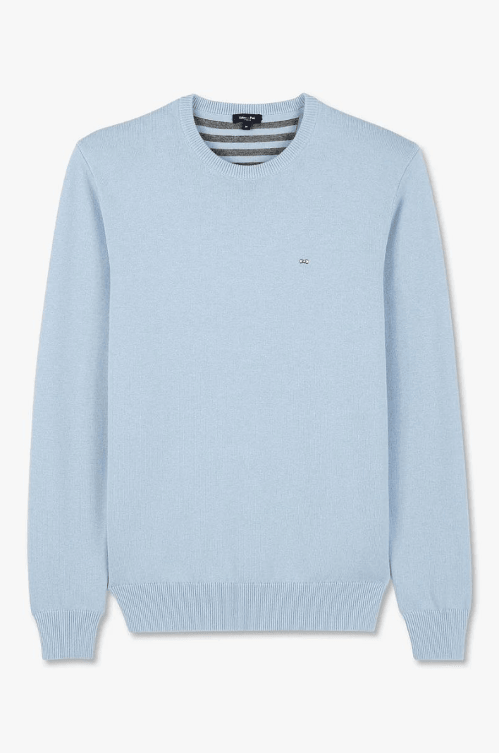 Pull Eden Park bleu en laine - Georgespaul