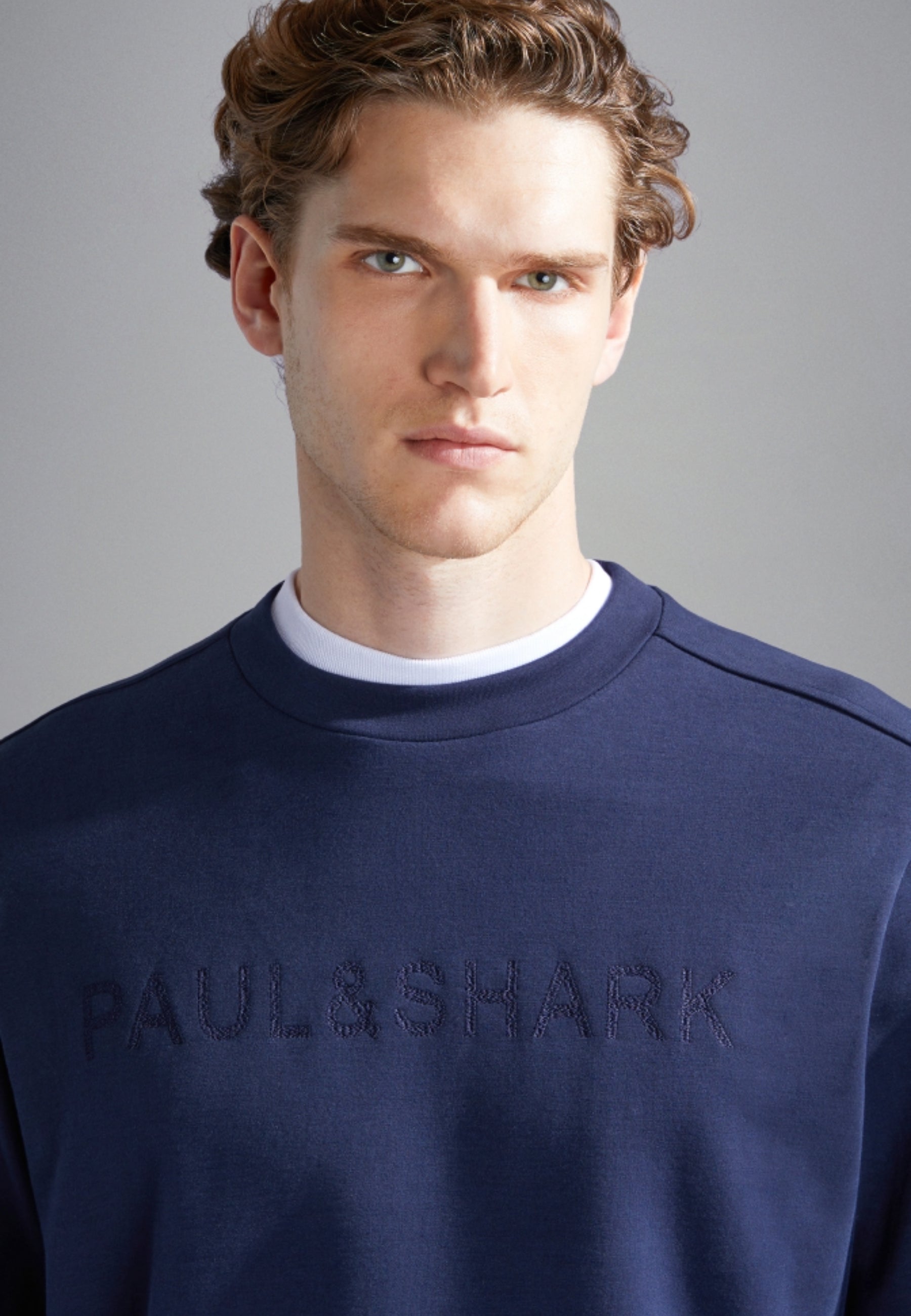 Sweat Paul & Shark marine pour homme | Georgespaul