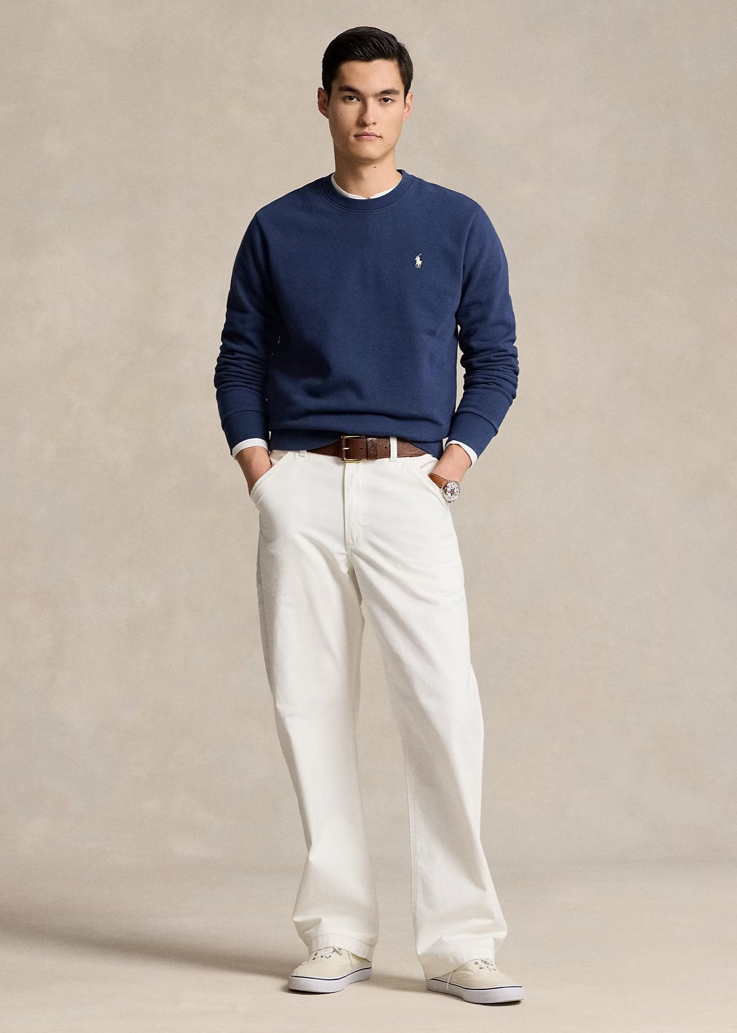 Sweat Ralph Lauren marine homme | Georgepaul      