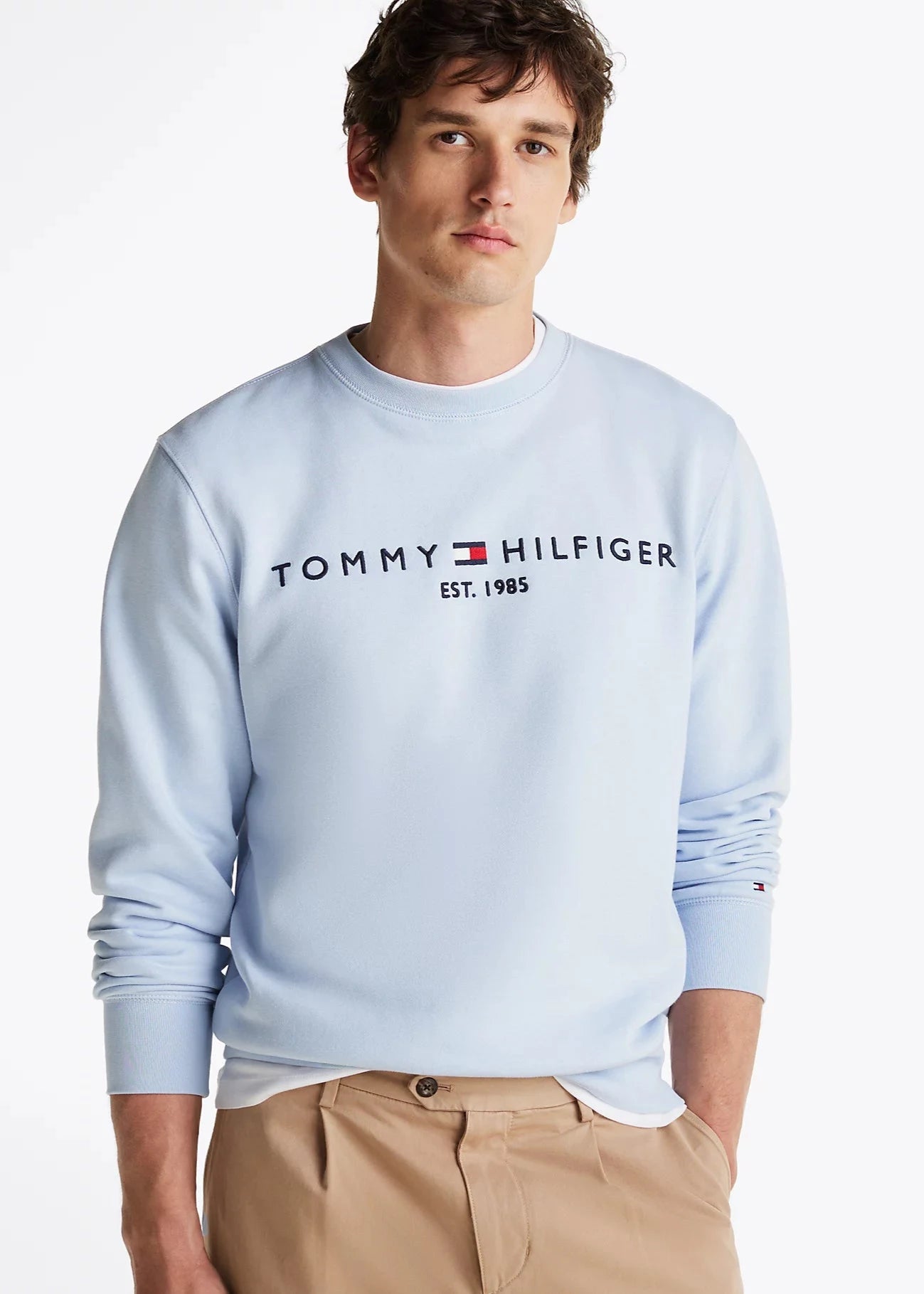 Sweat Tommy Hilfiger bleu homme | Georgespaul      