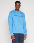 Sweat Tommy Hilfiger bleu en coton bio - Georgespaul