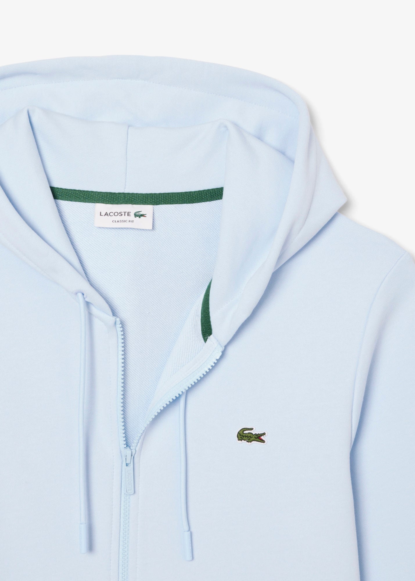 Sweat zippé à capuche Lacoste bleu pour homme | Georgespaul