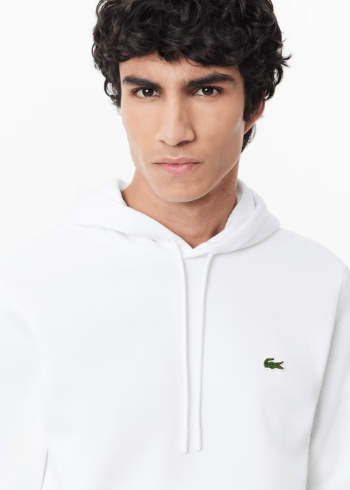 Sweat à capuche Lacoste blanc - Georgespaul