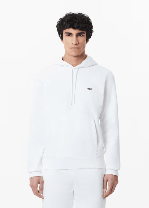 Sweat à capuche Lacoste blanc - Georgespaul