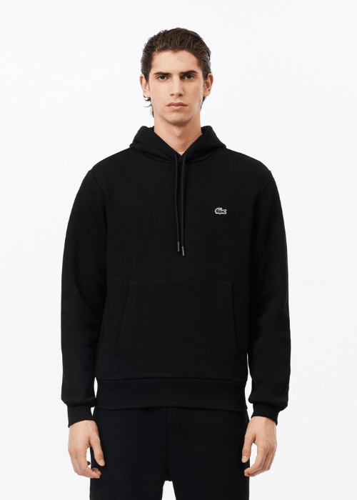 Sweat à capuche Lacoste noir - Georgespaul