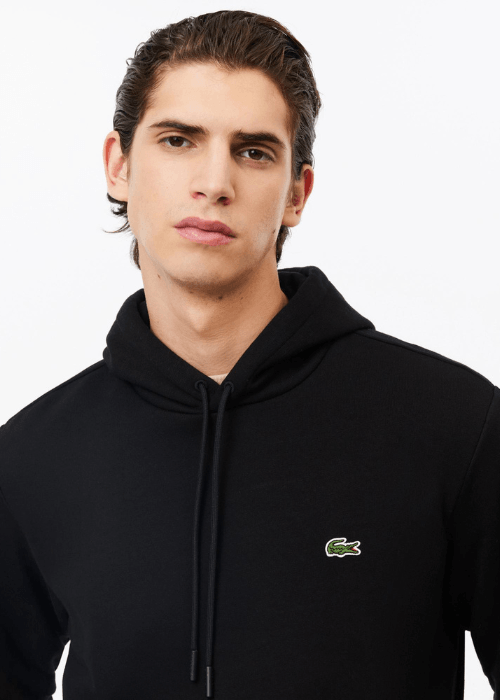 Sweat à capuche Lacoste noir - Georgespaul