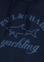 Charger l&#39;image dans la galerie, Sweat à capuche Paul &amp; Shark marine coton bio
