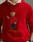 Sweat à capuche Polo Bear Ralph Lauren rouge pour homme | Georgespaul