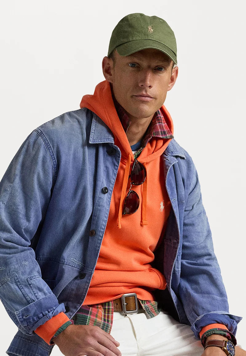 Sweat à capuche Ralph Lauren orange pour homme | Georgespaul 