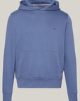 Sweat à capuche Tommy Hilfiger bleu en coton bio - Georgespaul