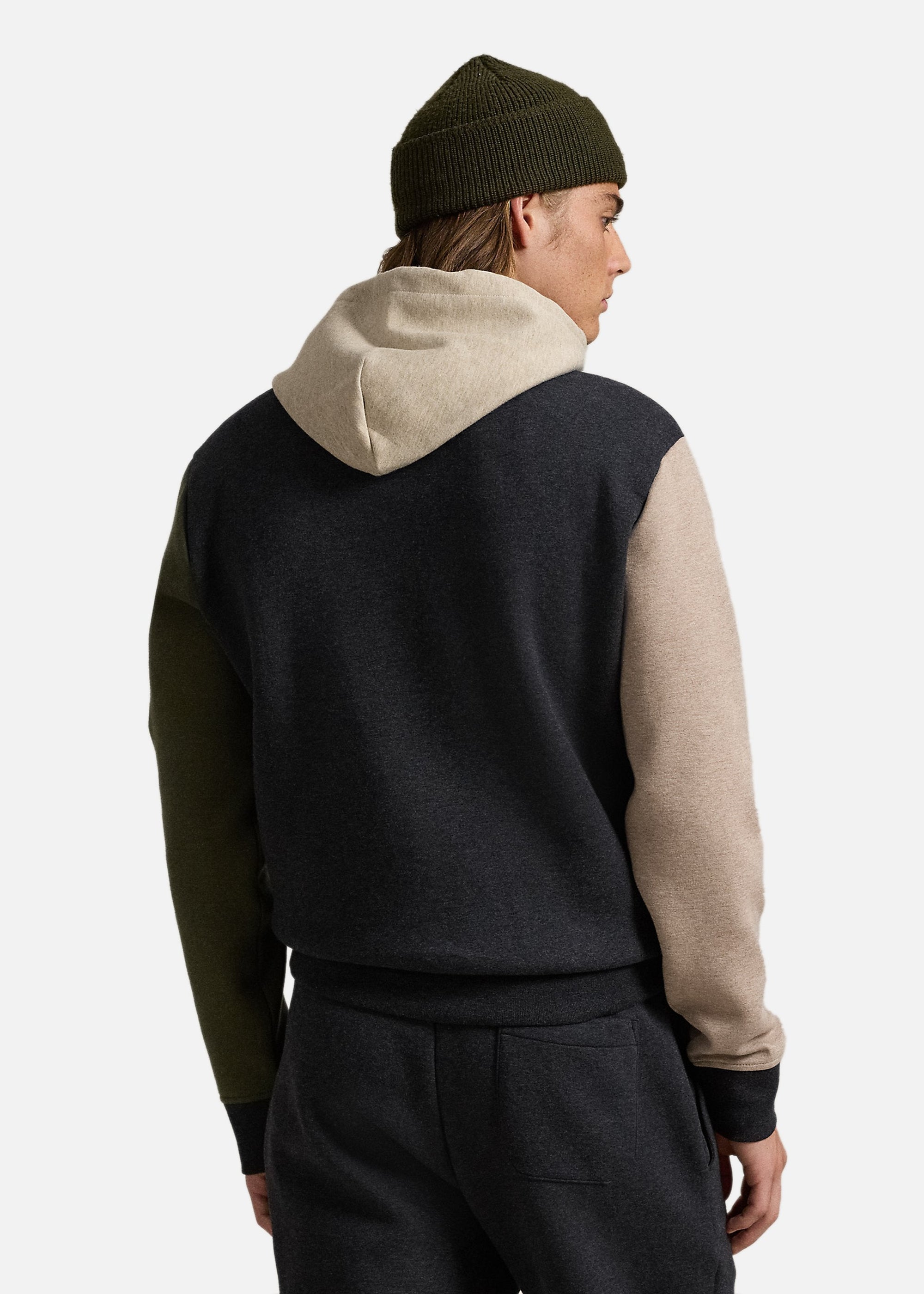 Sweat à capuche colorblock Ralph Lauren noir pour homme | Georgespaul