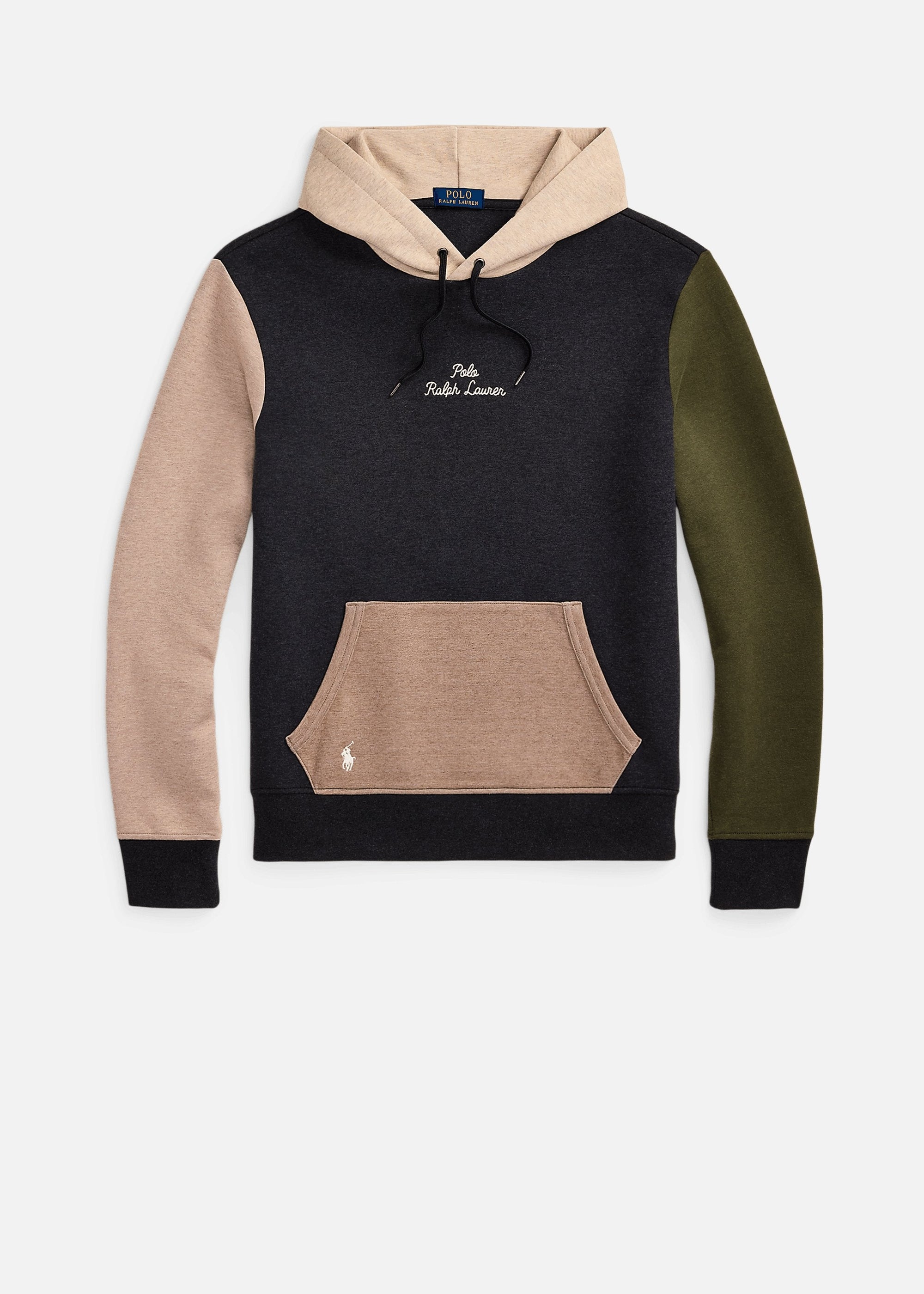 Sweat à capuche colorblock Ralph Lauren noir pour homme | Georgespaul
