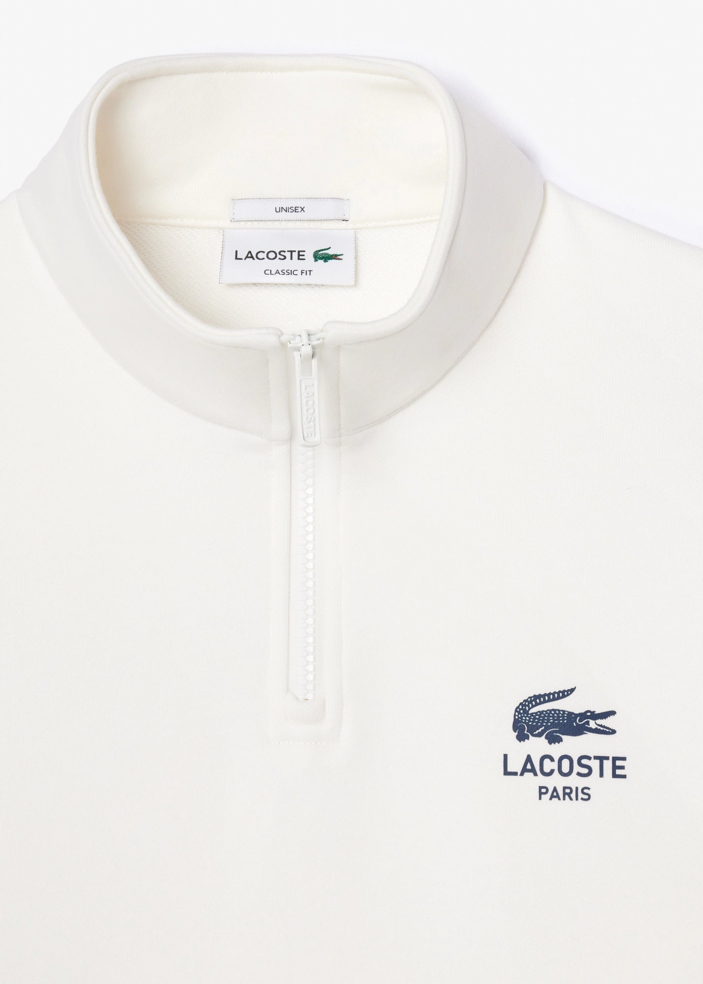 Sweat camionneur Lacoste beige unisexe | Georgespaul 