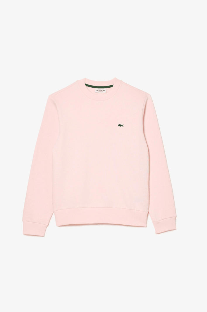 Sweat Lacoste rose en molleton de coton bio - Georgespaul