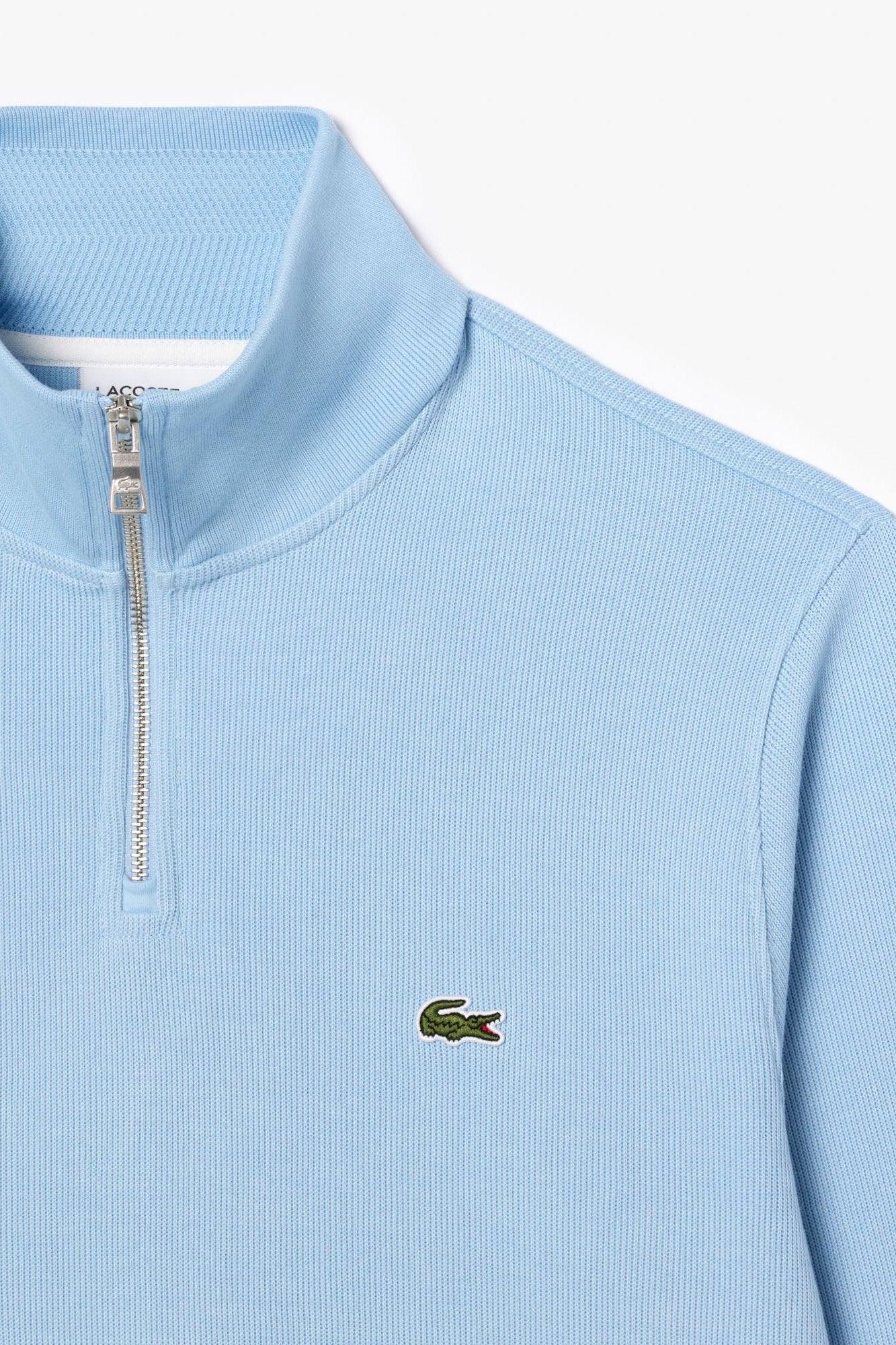 Sweat demi-zip Lacoste bleu - Georgespaul