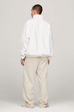 Charger l&#39;image dans la galerie, Sweat demi zip Tommy Jeans blanc en coton bio
