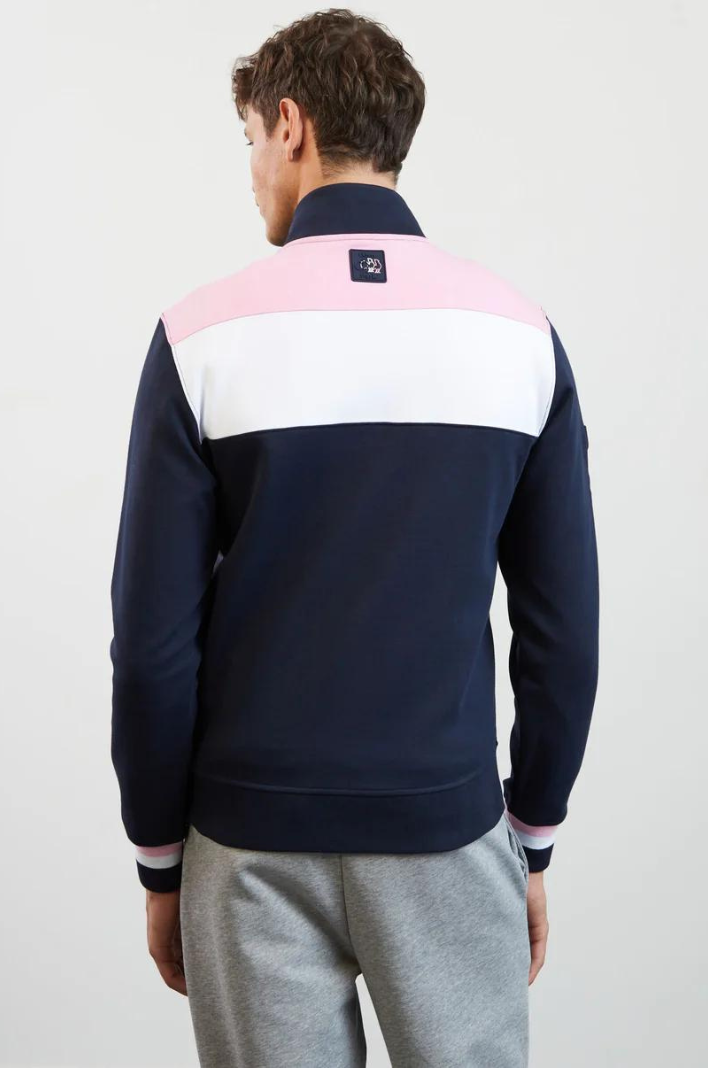 Eden Park Sweat Bi-Matière Homme Tailles s Coloris Marine