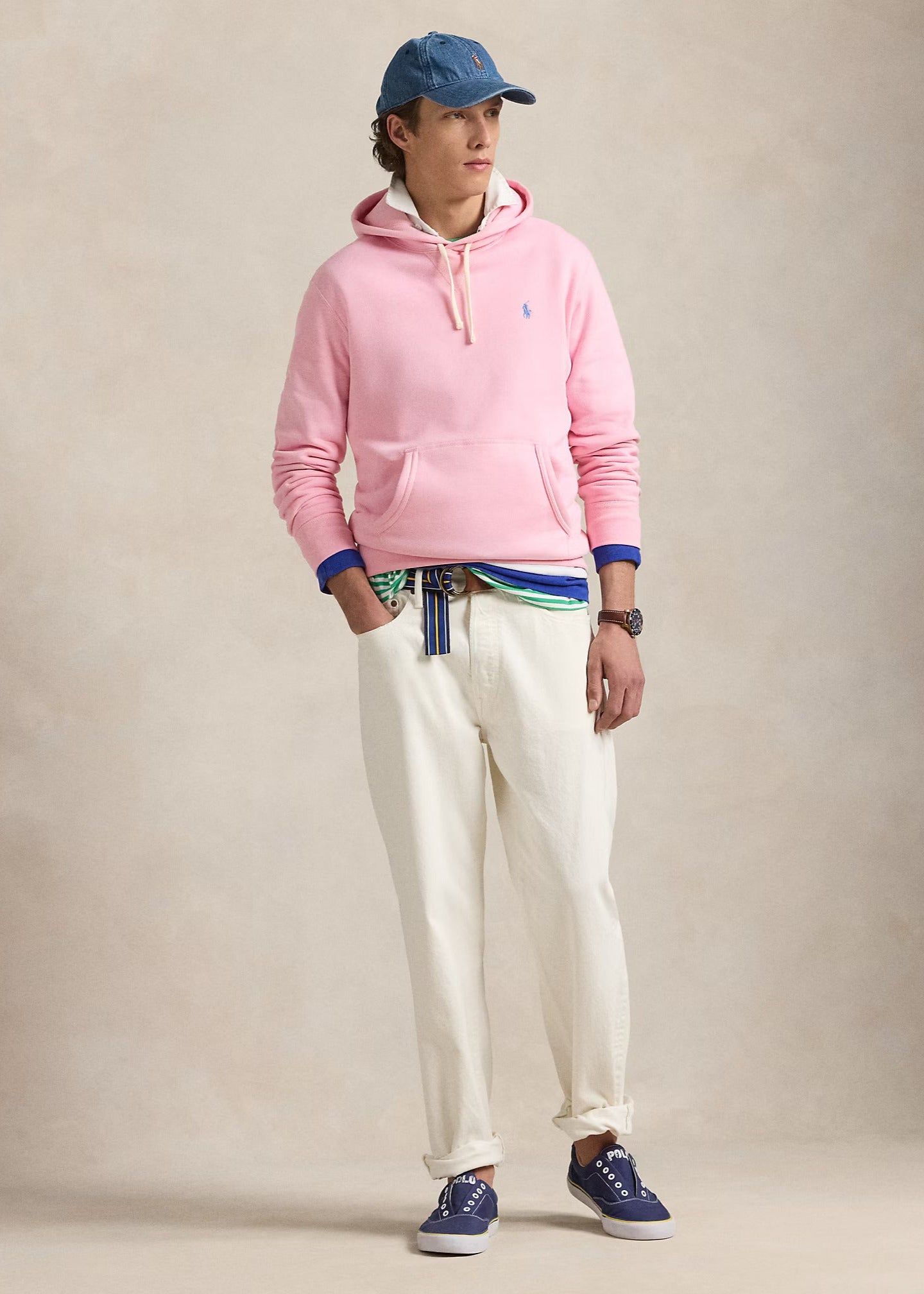 Sweatshirt Ralph Lauren rose pour homme | Georgespaul 