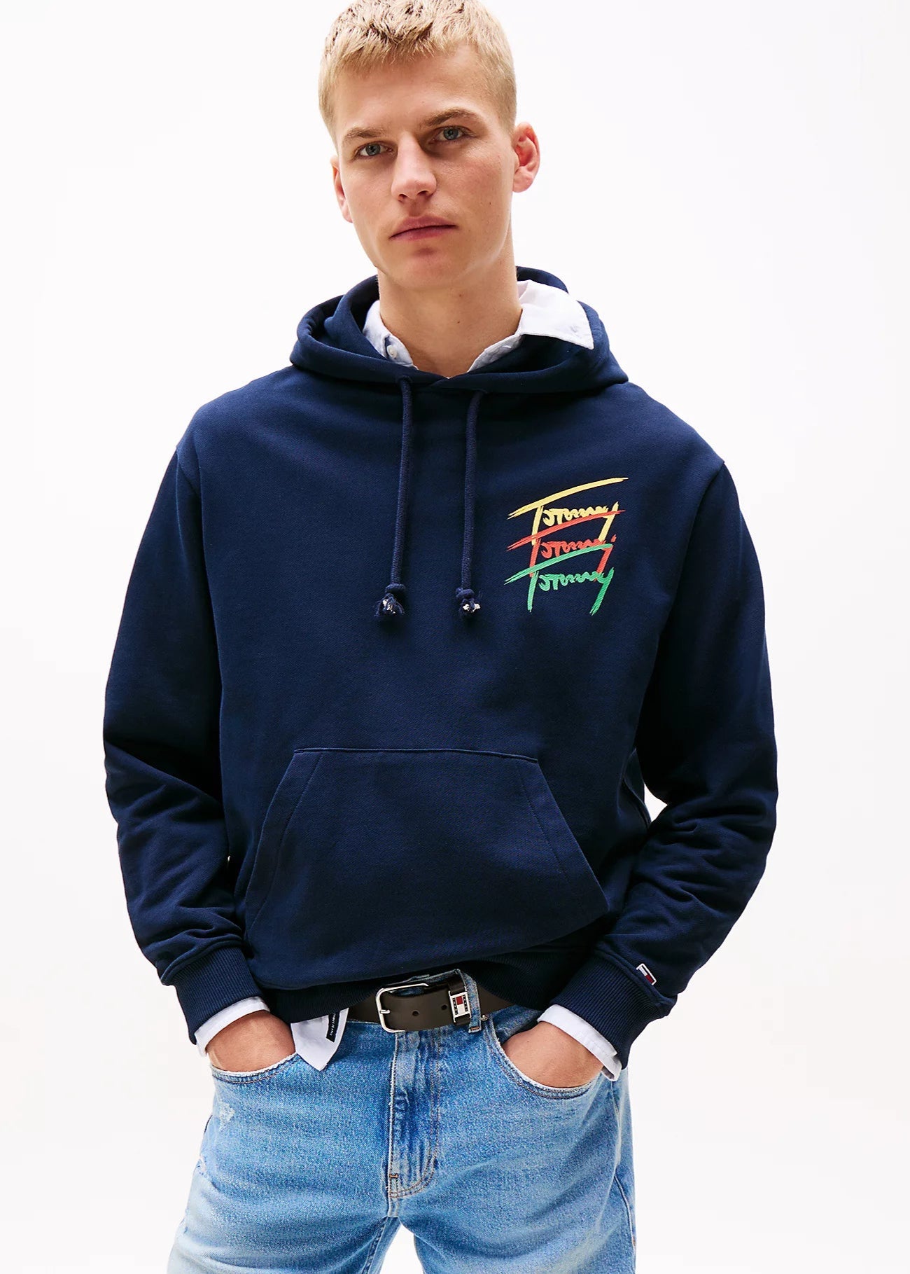 Sweatshirt Tommy Jeans marine pour homme | Georgespaul 