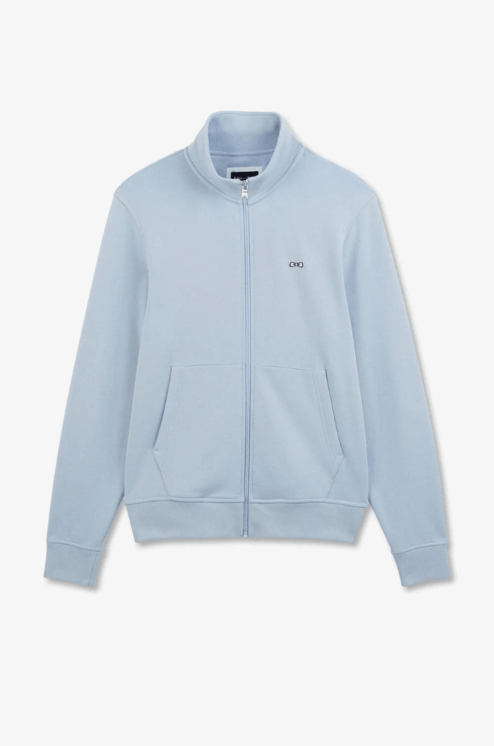 Sweat zippé Eden Park bleu clair - Georgespaul