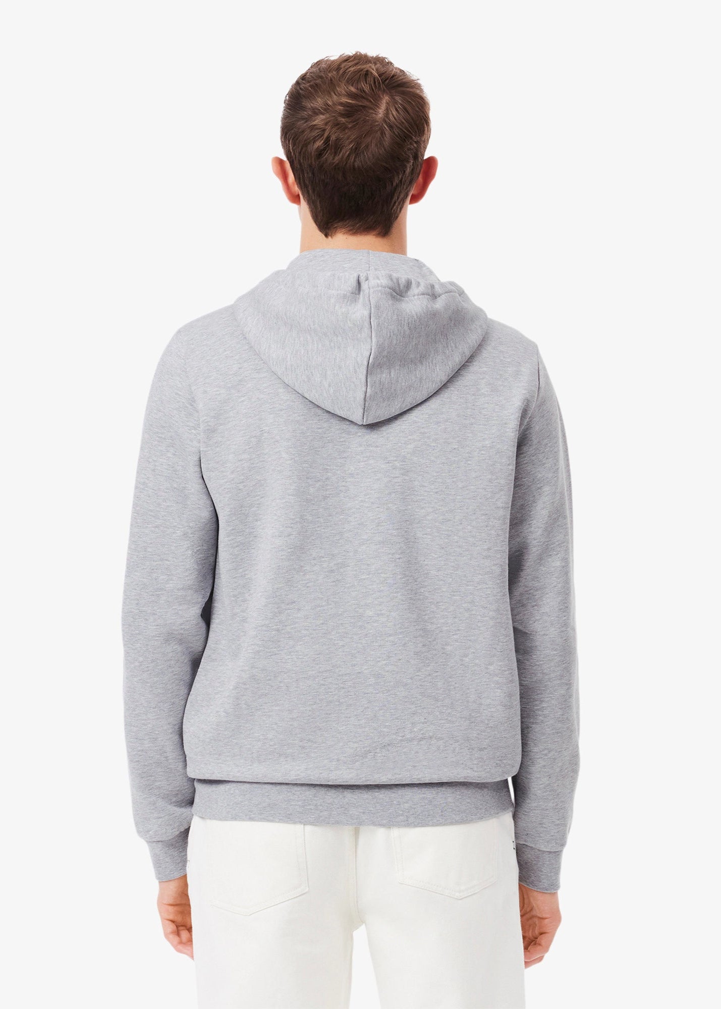 Sweat zippé à capuche homme Lacoste gris | Georgespaul