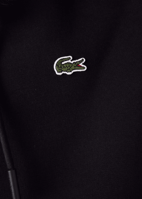 Sweat zippé à capuche Lacoste noir - Georgespaul