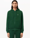 Sweat zippé à capuche Lacoste vert - Georgespaul